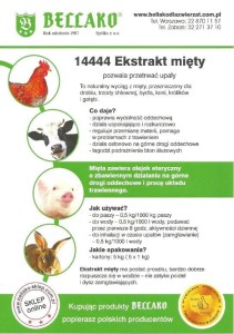 Ekstrakt mięty - opakowanie 5 kg